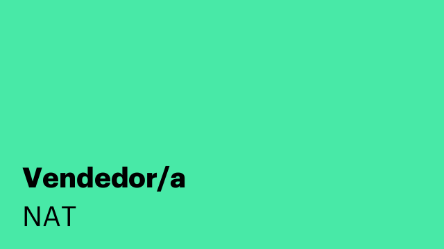 Vendedor/a