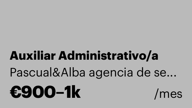 Auxiliar Administrativo/a