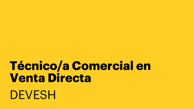 Técnico/a Comercial en Venta Directa