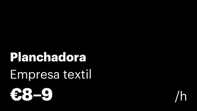 Planchadora