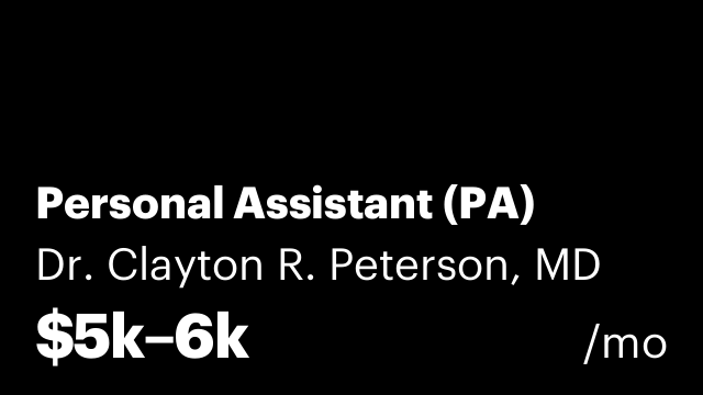 Personal Assistant (PA)