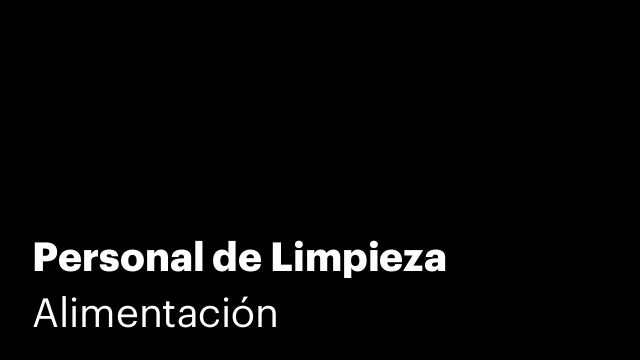 Personal de Limpieza