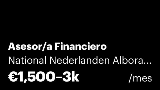 Asesor/a Financiero