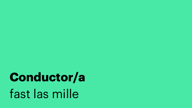 Conductor/a