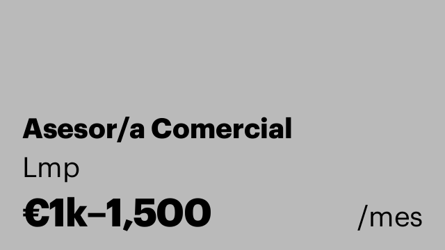 Asesor/a Comercial