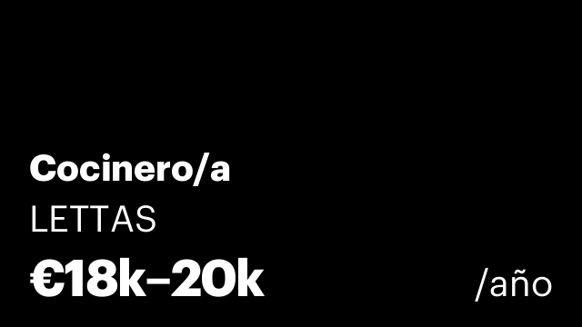 Cocinero/a