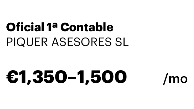 Oficial 1ª Contable