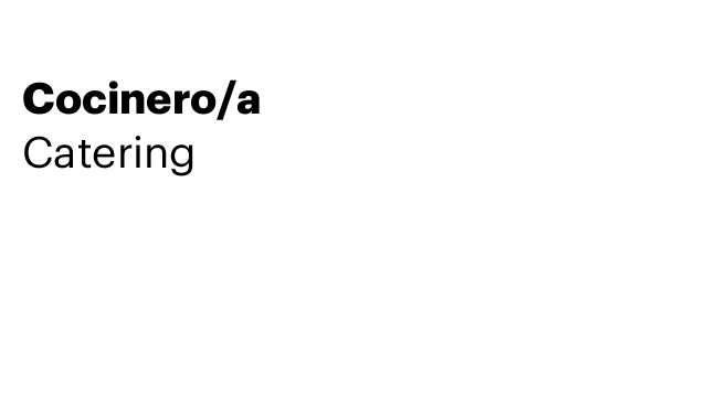 Cocinero/a
