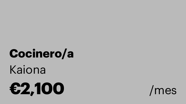 Cocinero/a