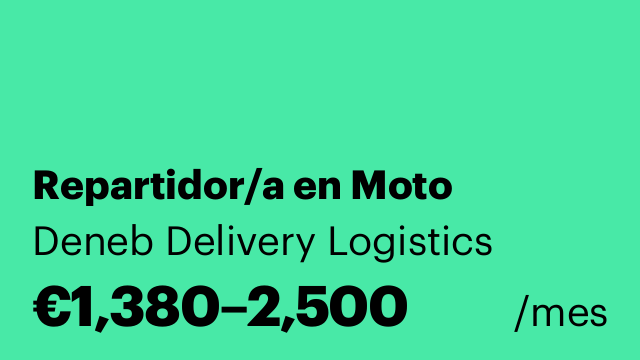 Repartidor/a en Moto