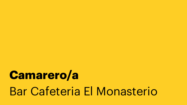 Camarero/a