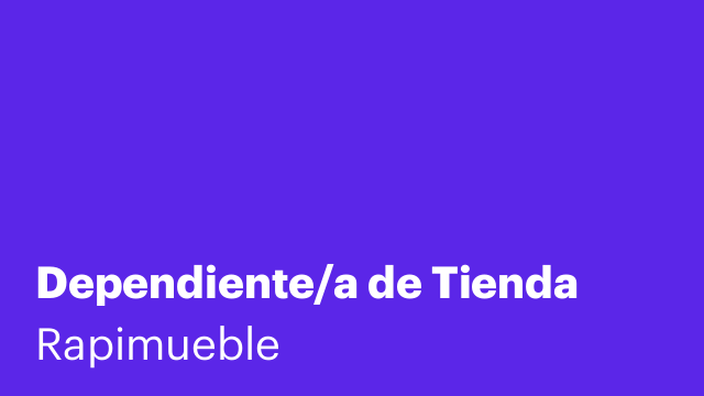 Dependiente/a de Tienda