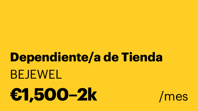 Dependiente/a de Tienda