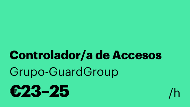 Controlador/a de Accesos
