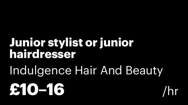 Junior stylist or junior hairdresser