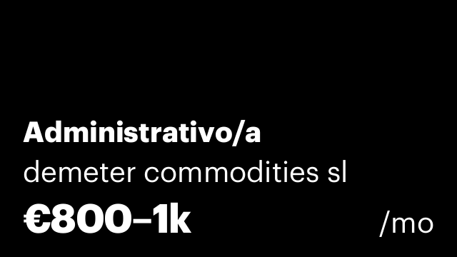 Administrativo/a