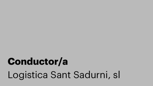 Conductor/a