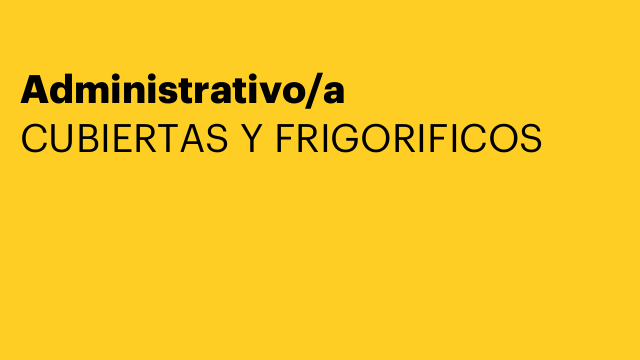 Administrativo/a