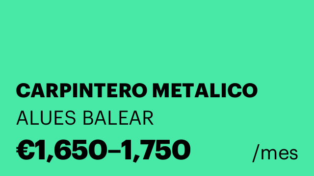 CARPINTERO METALICO