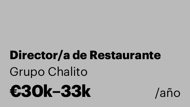 Director/a de Restaurante