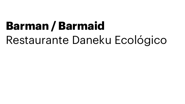 Barman / Barmaid