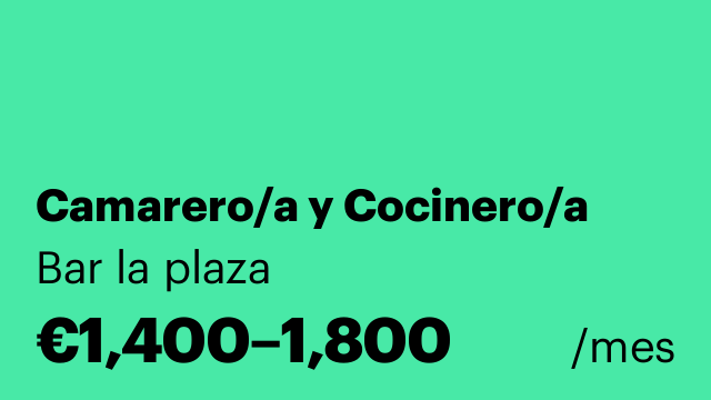 Camarero/a y Cocinero/a