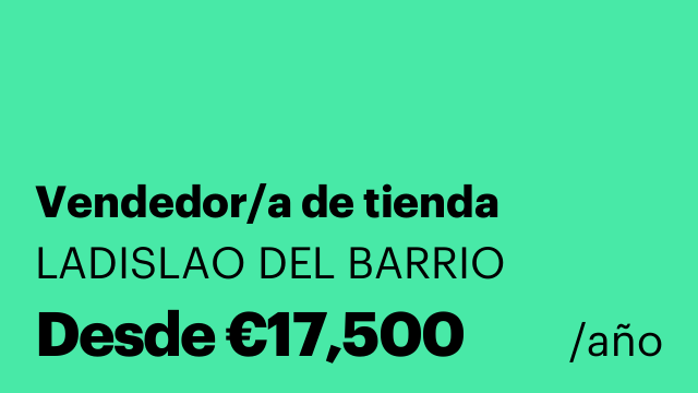 Vendedor/a de tienda