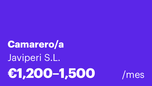 Camarero/a