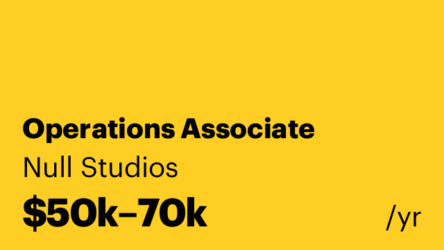 Operations Associate