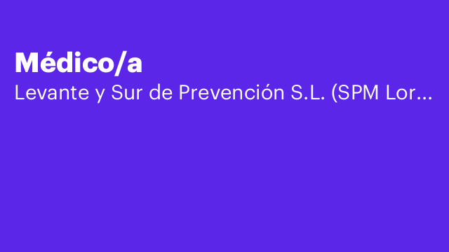 Médico/a