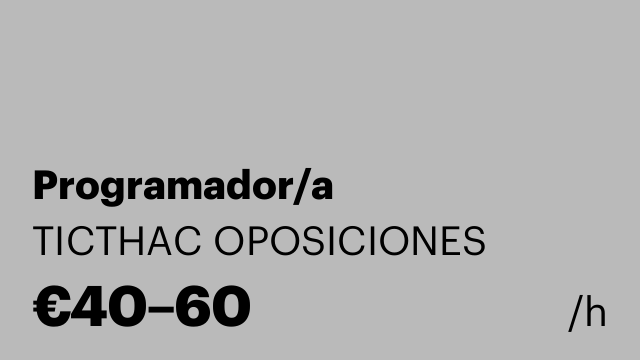 Programador/a