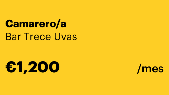 Camarero/a