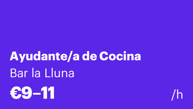 Ayudante/a de Cocina
