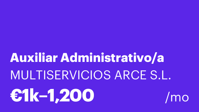 Auxiliar Administrativo/a