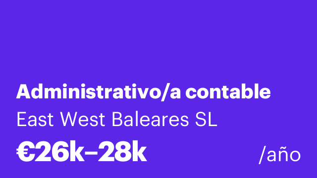 Administrativo/a contable
