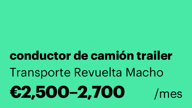conductor de camión trailer