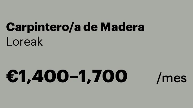 Carpintero/a de Madera