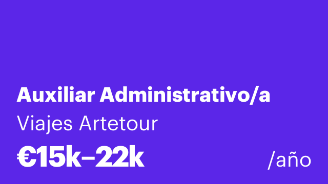 Auxiliar Administrativo/a