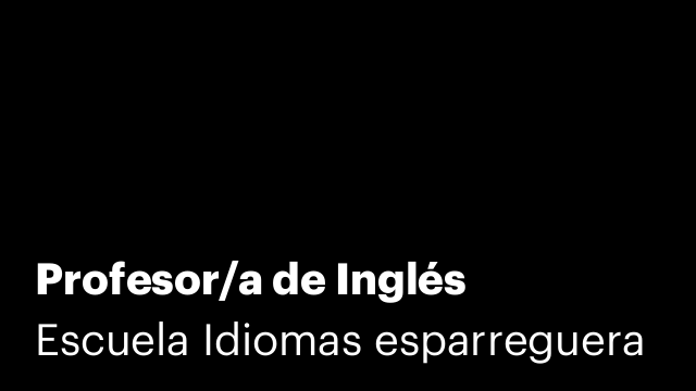 Profesor/a de Inglés