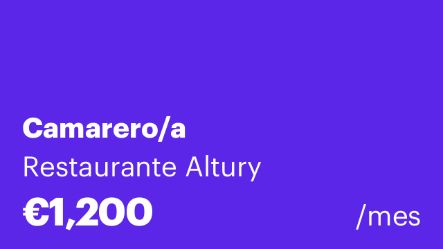 Camarero/a