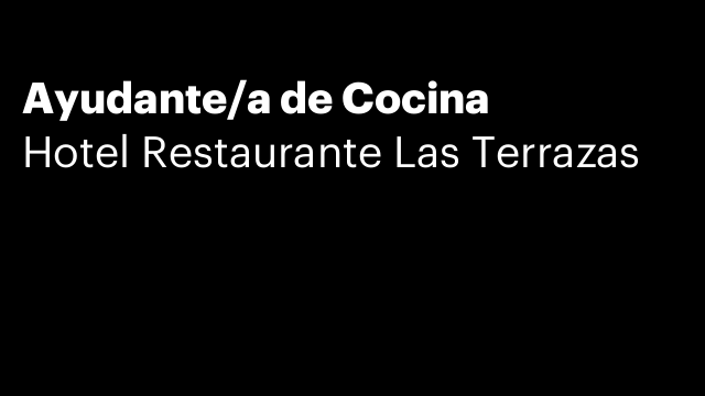 Ayudante/a de Cocina