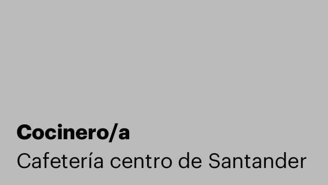 Cocinero/a