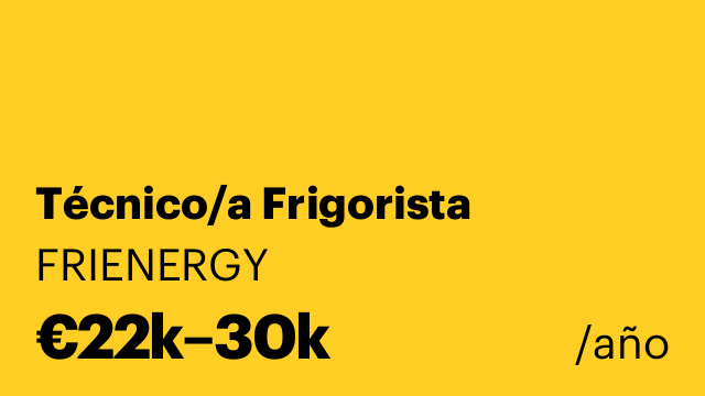 Técnico/a Frigorista