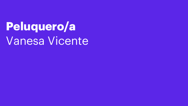 Peluquero/a