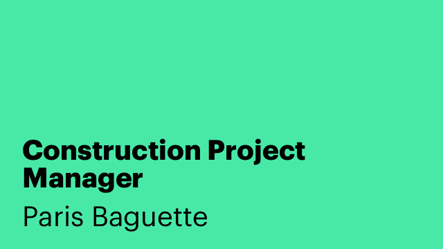 Construction Project Manager
