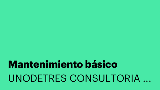 Mantenimiento básico