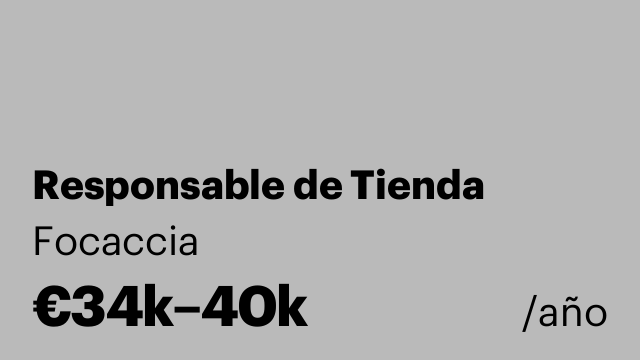 Responsable de Tienda