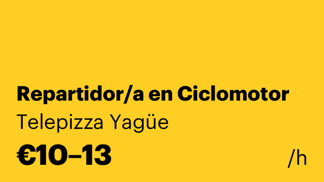 Repartidor/a en Ciclomotor