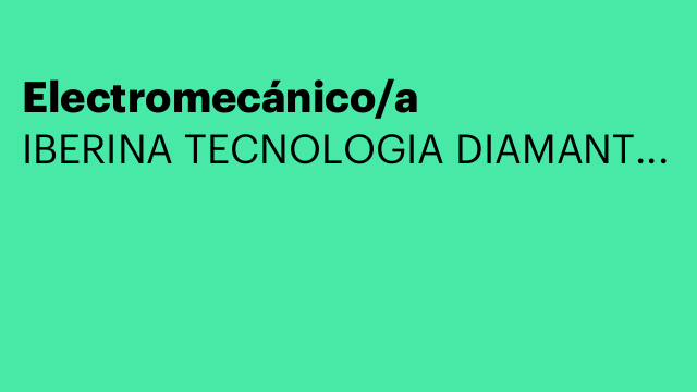 Electromecánico/a