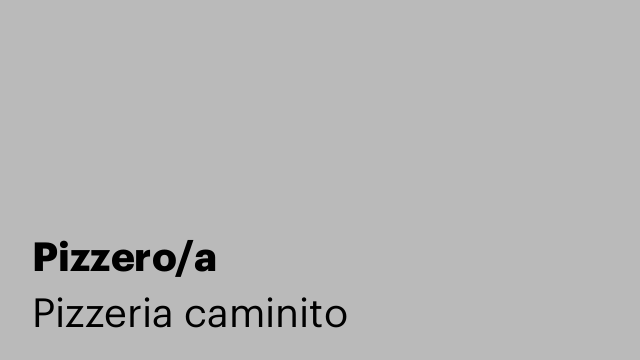 Pizzero/a